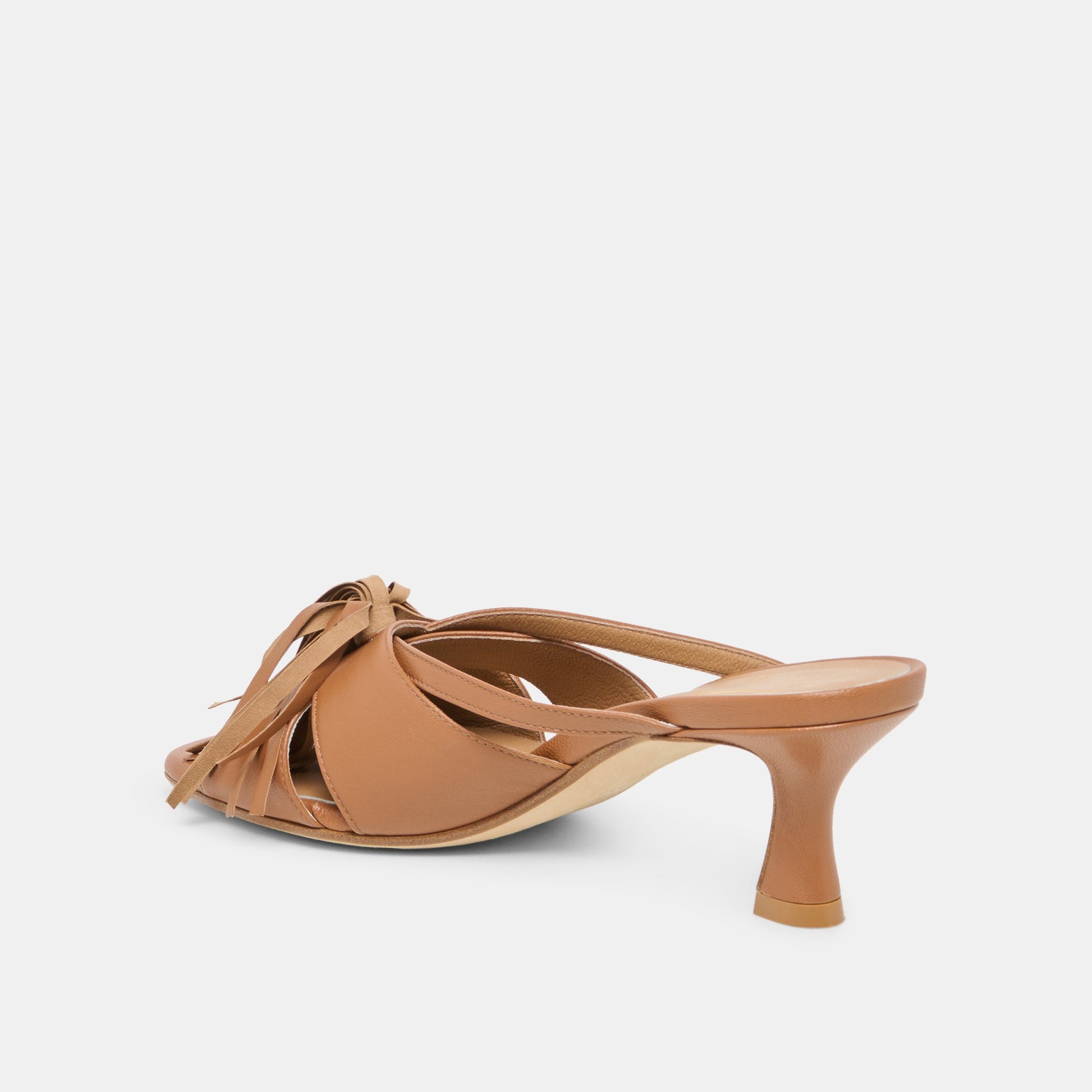 Rosaly Chestnut Leather Heels