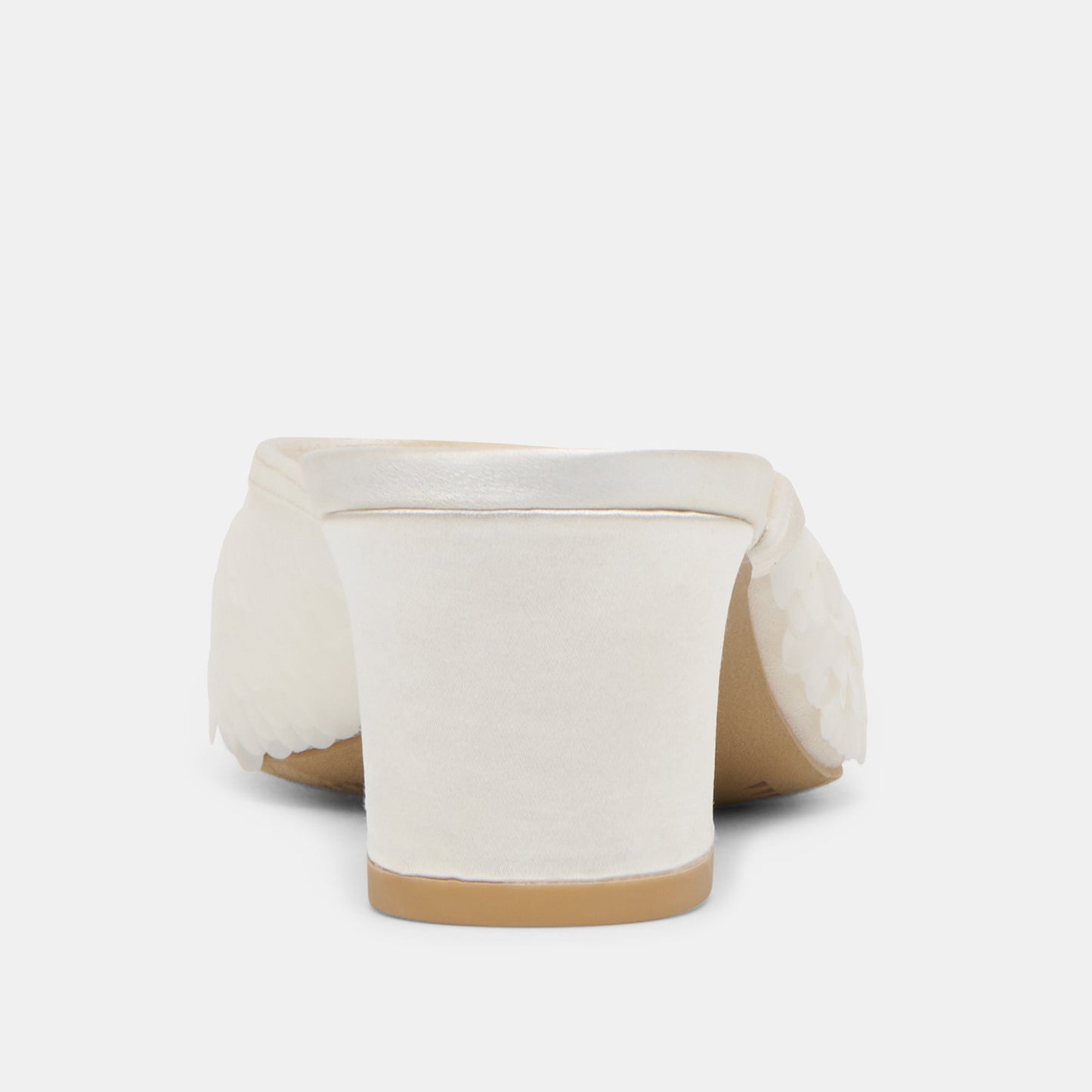 Inga Off White Satin Heels