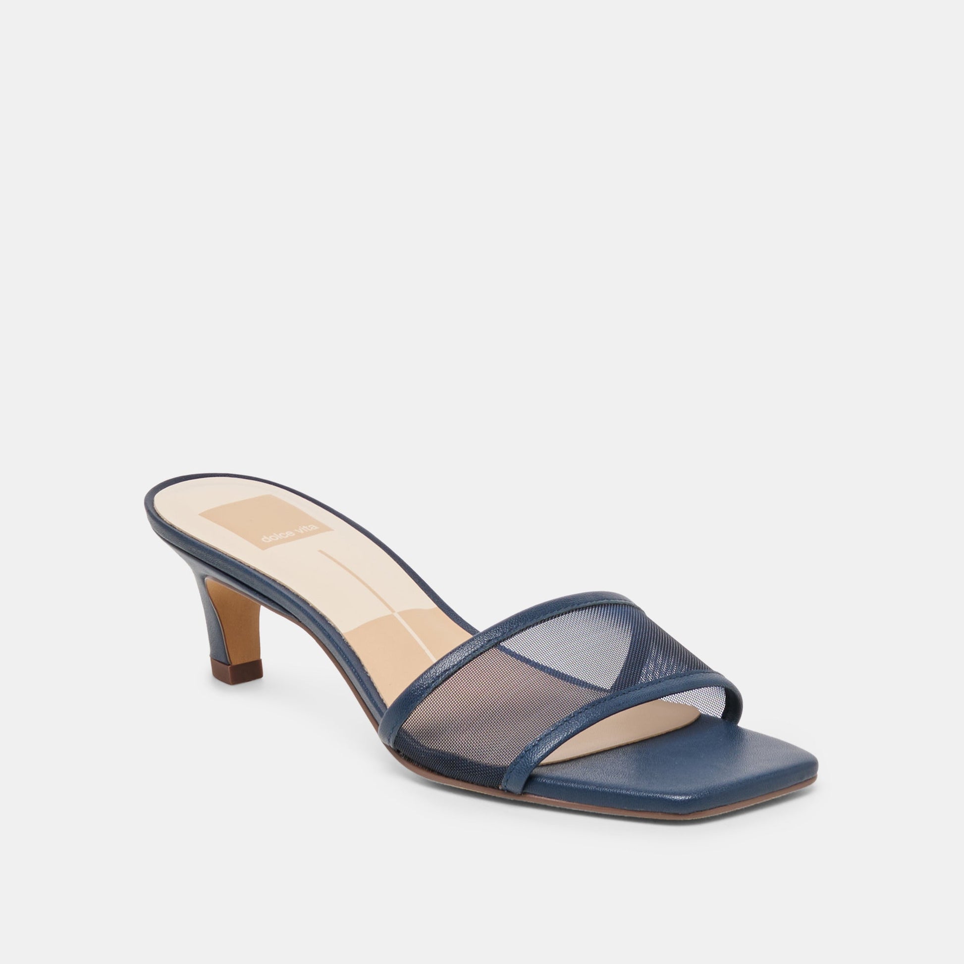 Rexa Mesh Navy Mesh Heels