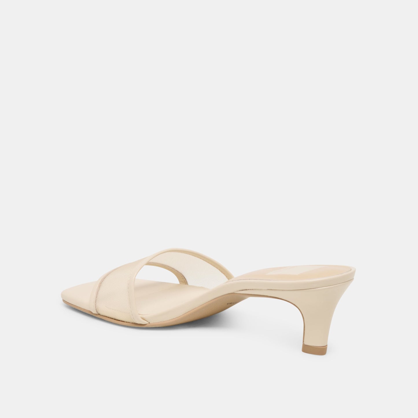 Rexa Mesh Creme Mesh Heels