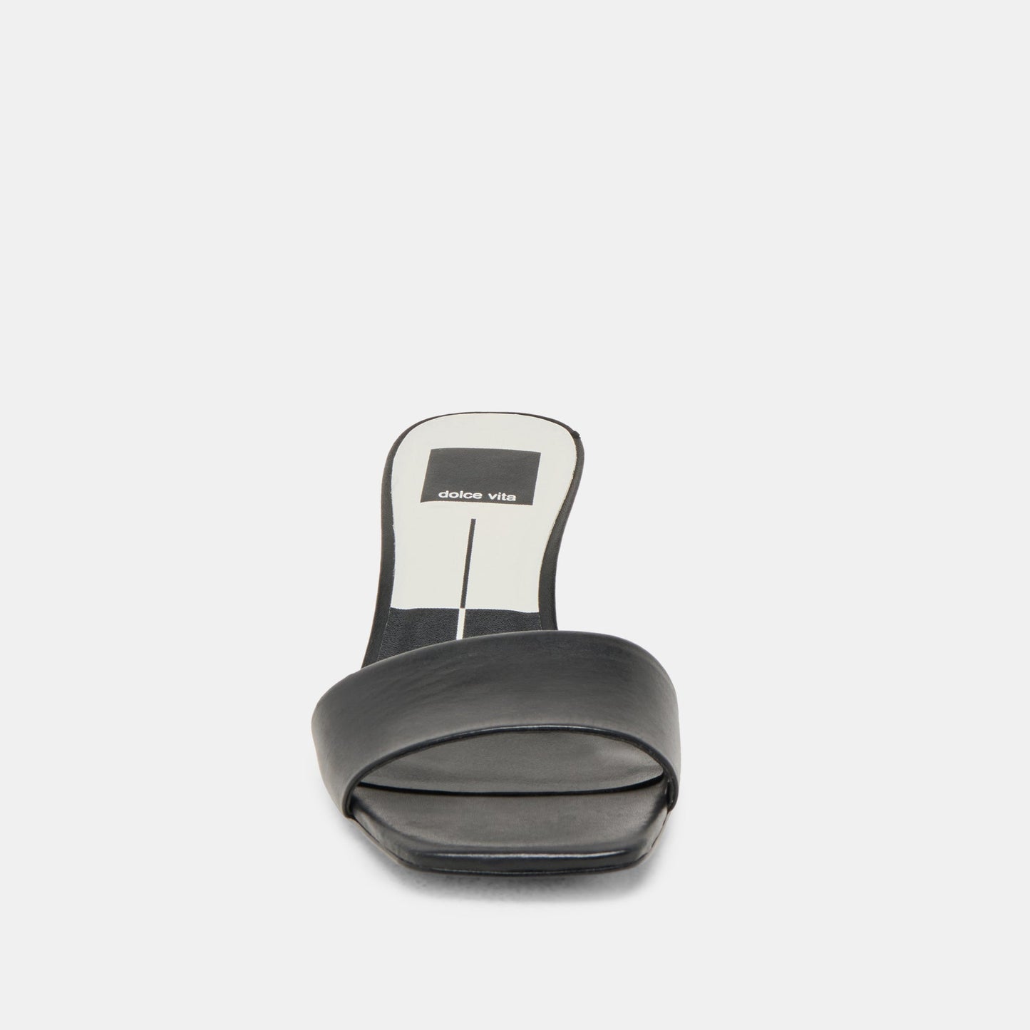 Rexa Black Leather Heels