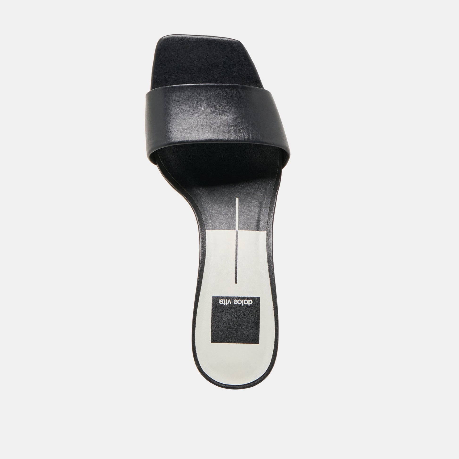 Rexa Black Leather Heels
