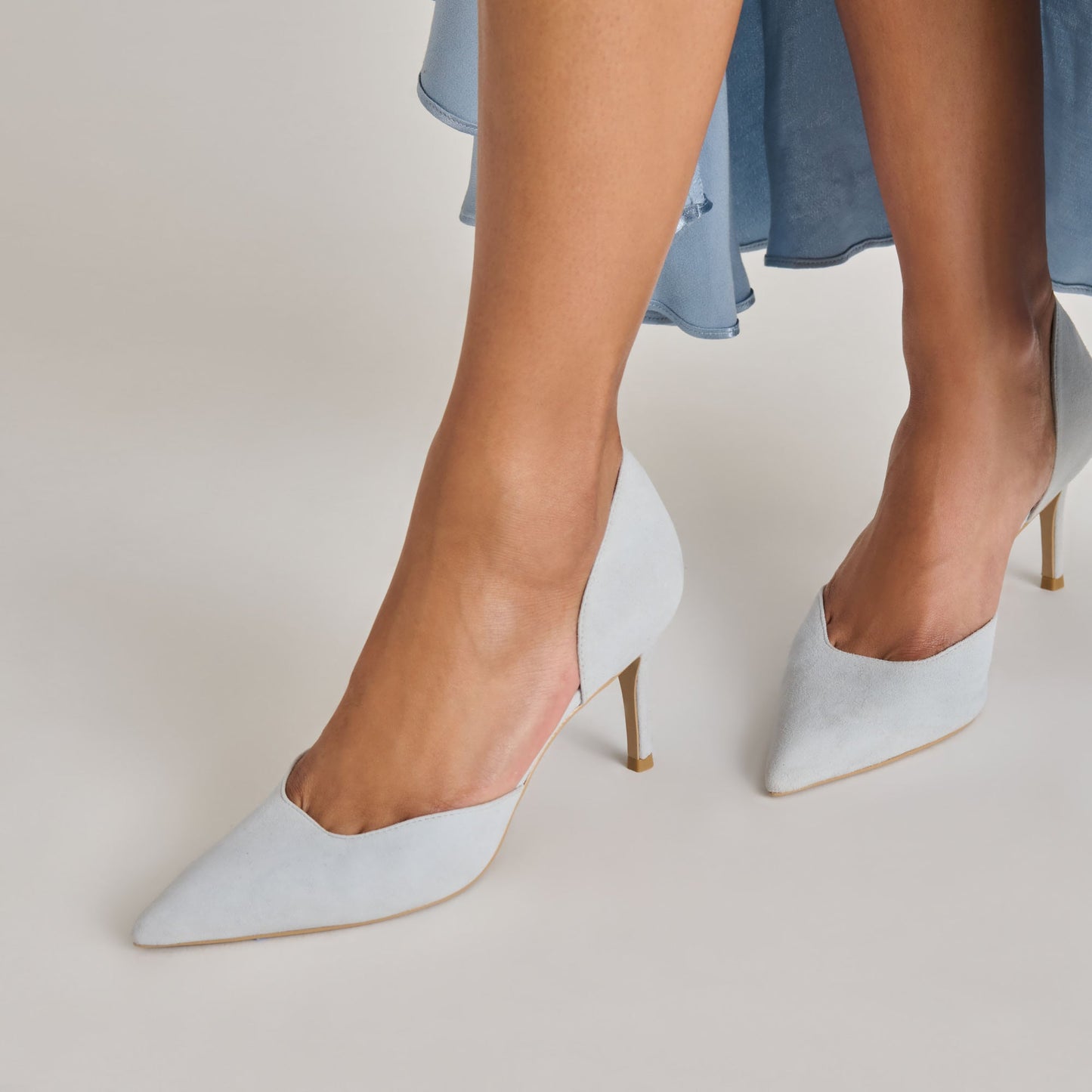 ELOY HEELS LIGHT BLUE SUEDE
 – Dolce Vita