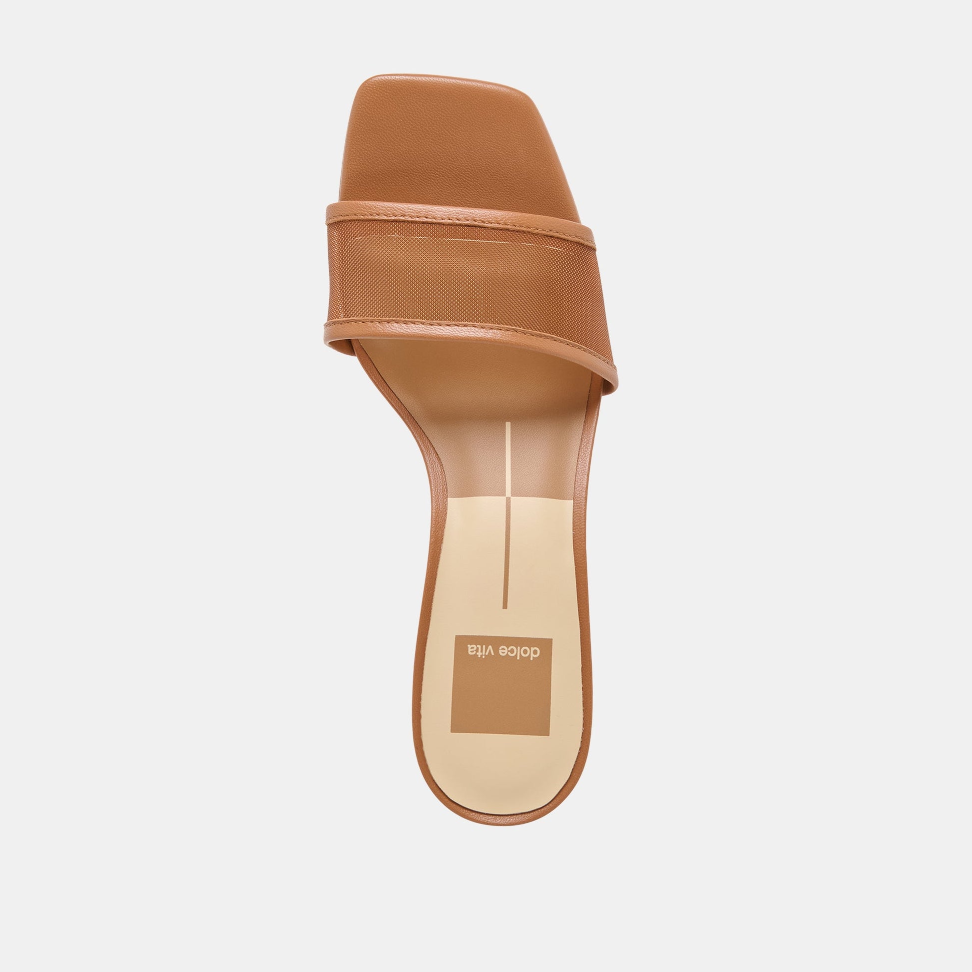 Rexa Mesh Caramel Mesh Heels