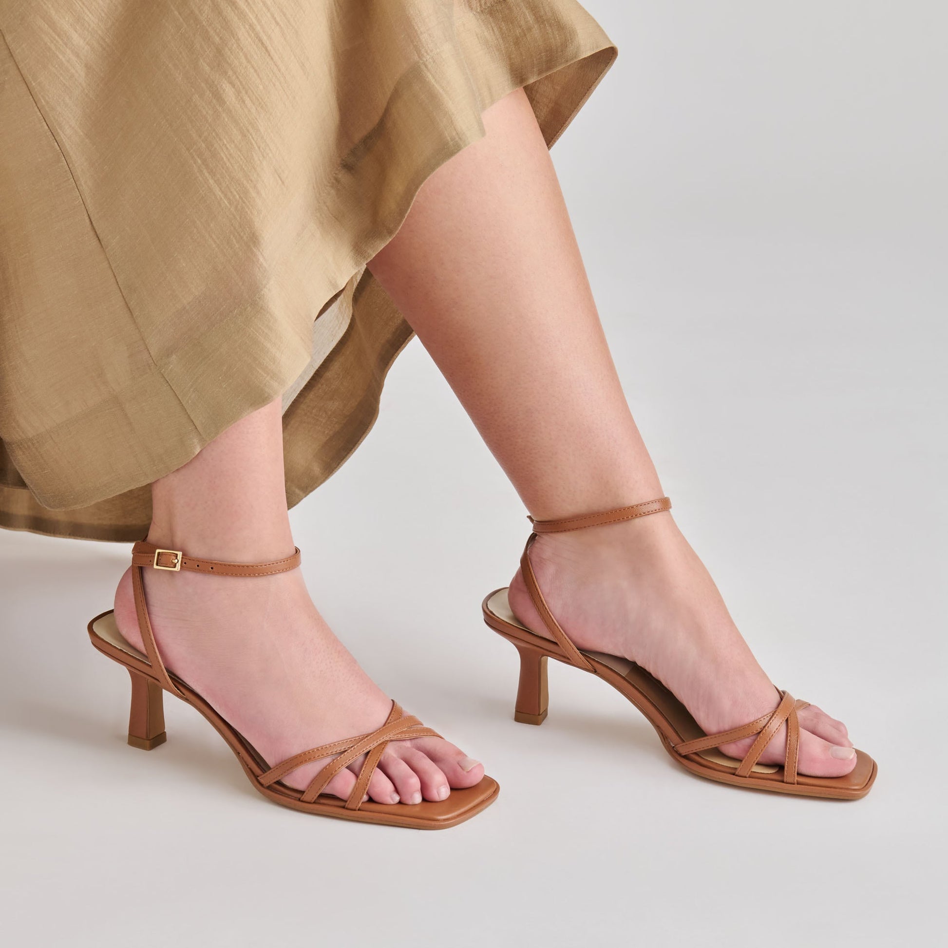 Manji Saddle Leather Heels