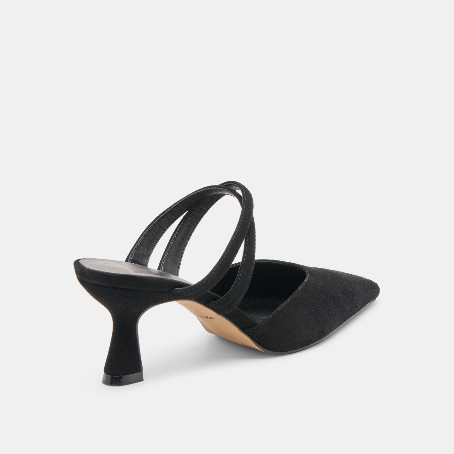 Linore Onyx Suede Heels