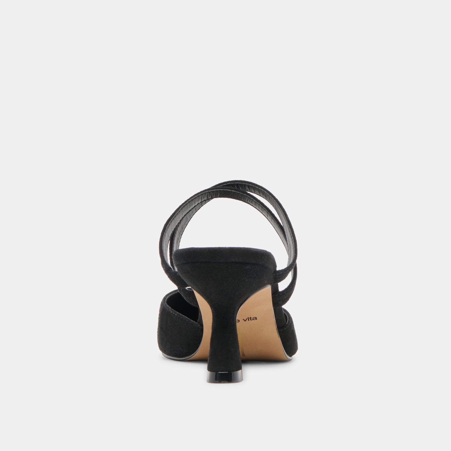 Linore Onyx Suede Heels