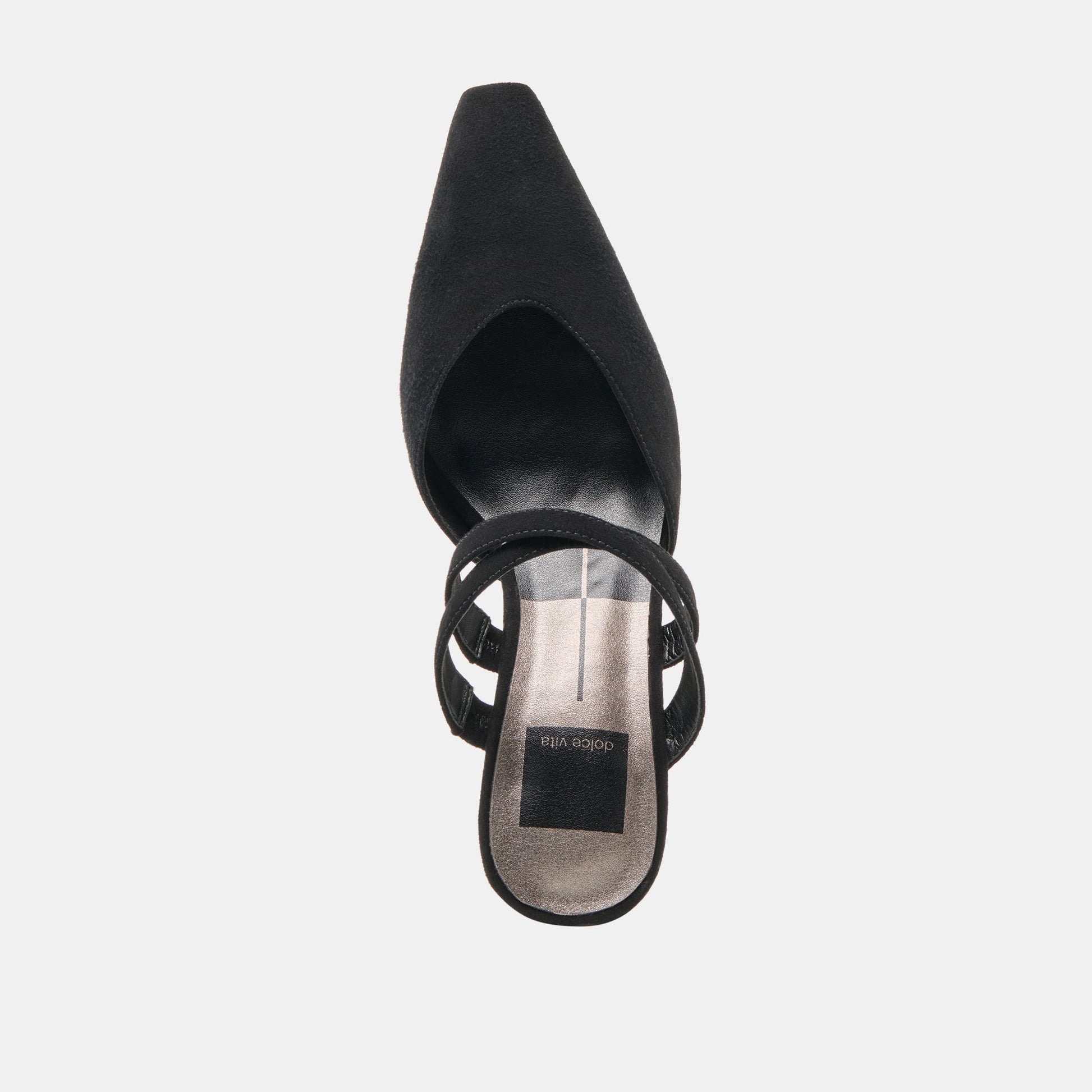 Linore Onyx Suede Heels