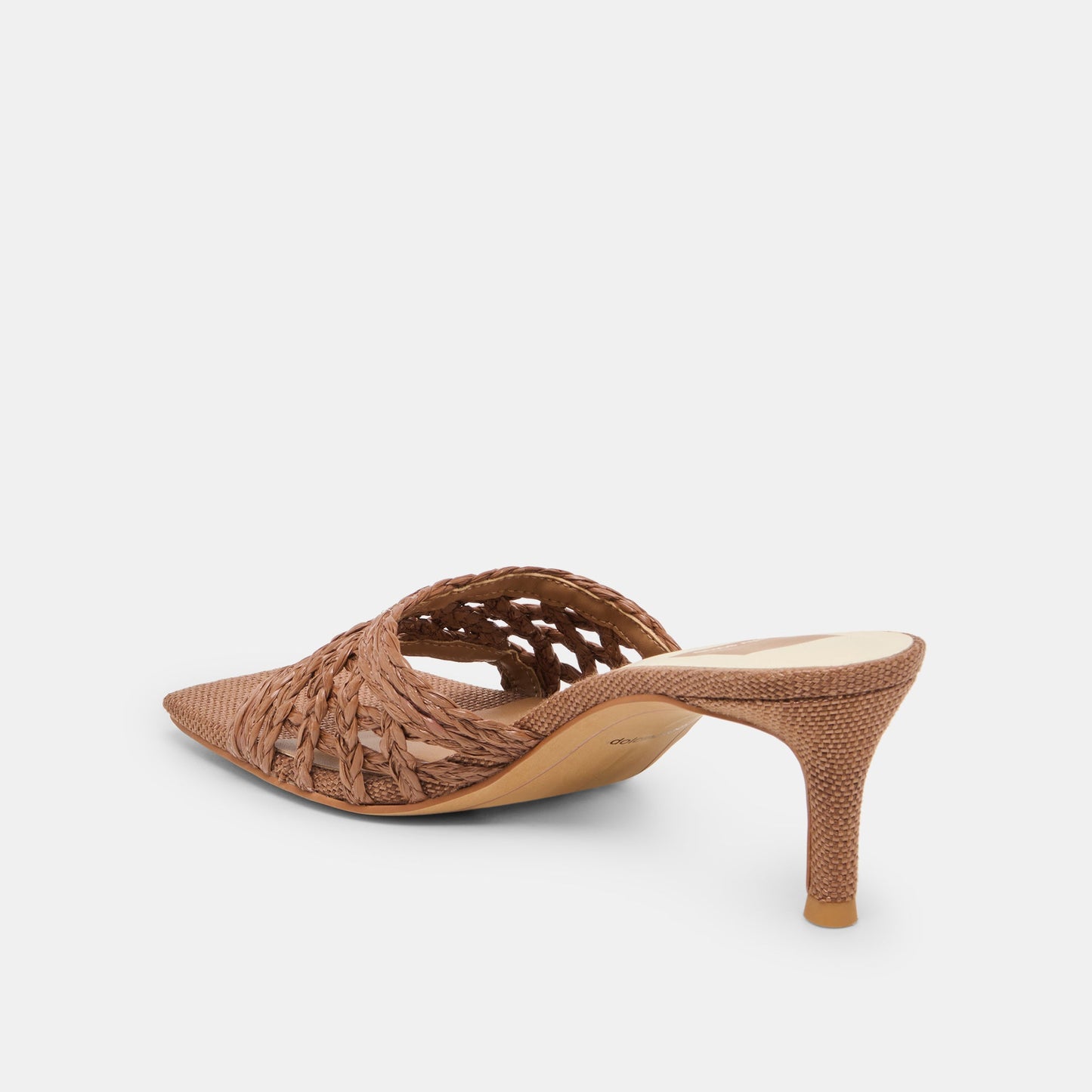 Bowen Cognac Raffia Heels