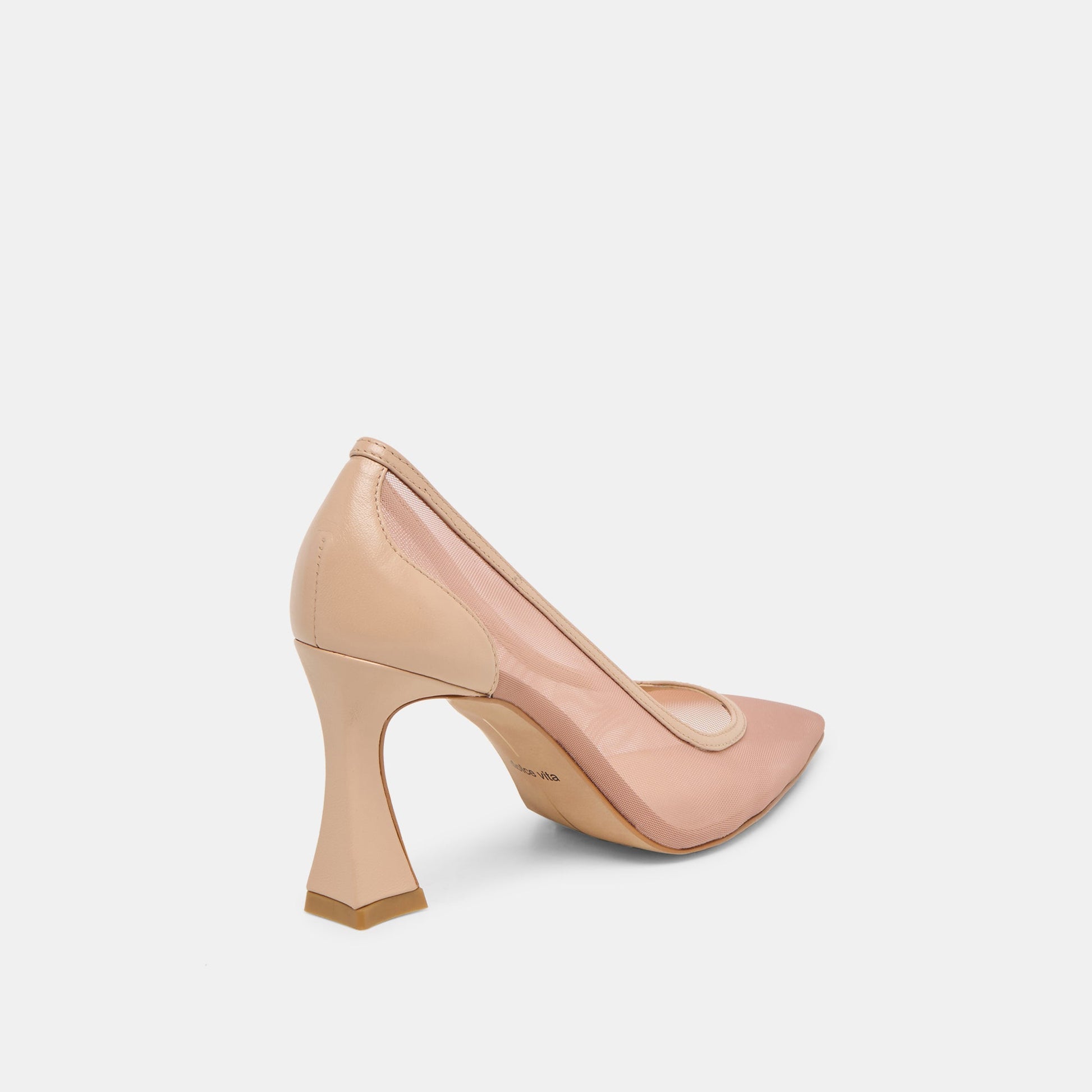 Malory Lt Tan Mesh Heels
