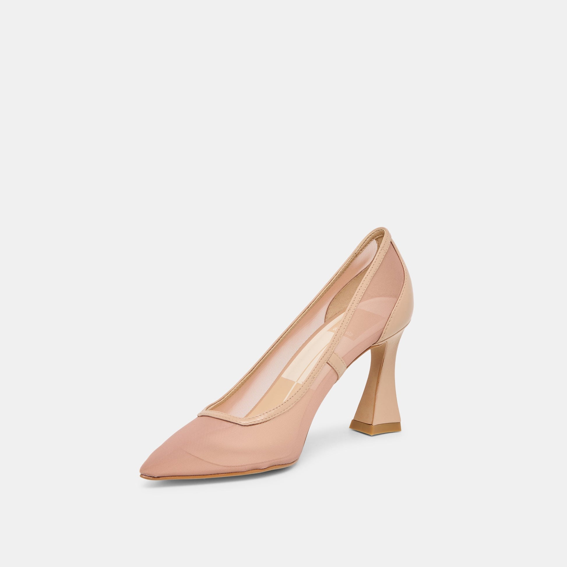 Malory Lt Tan Mesh Heels