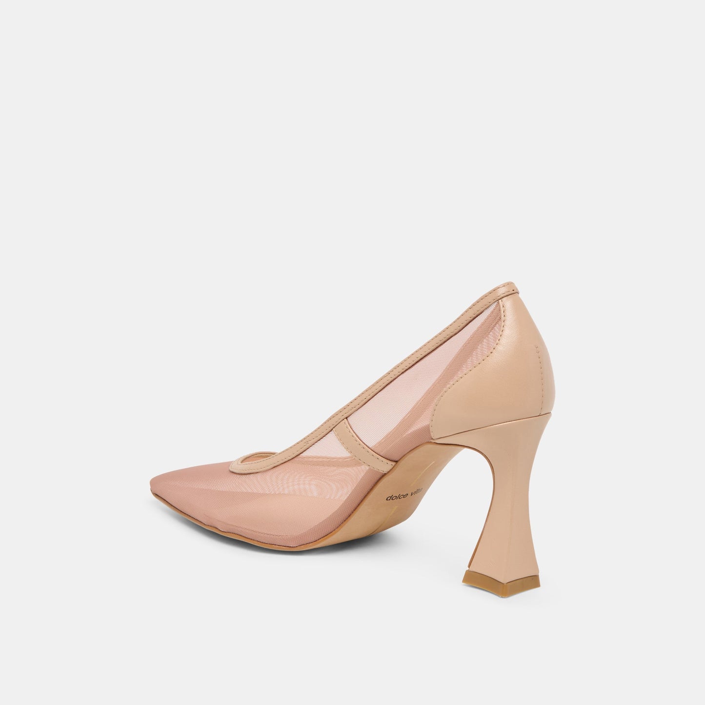 Malory Lt Tan Mesh Heels