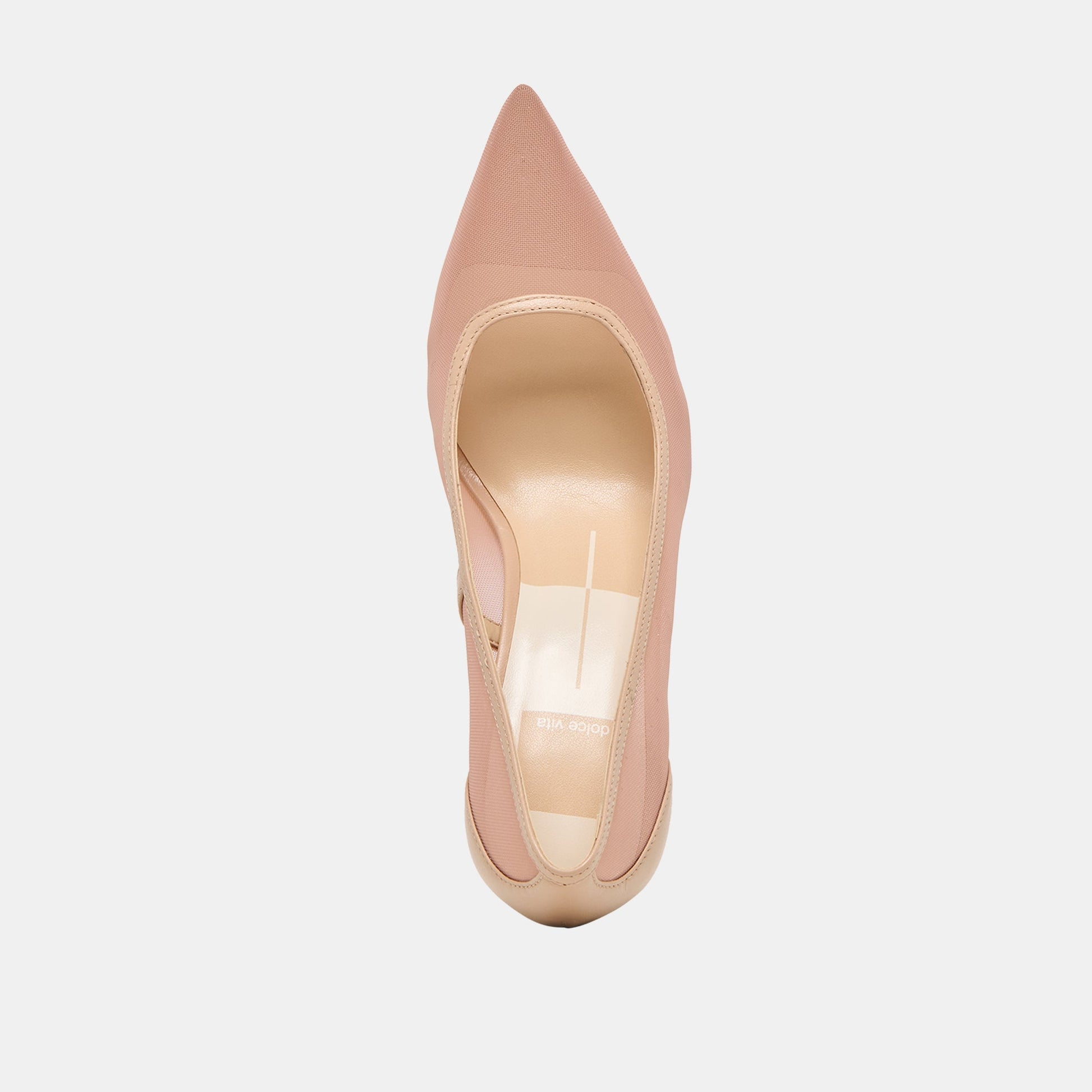 Malory Lt Tan Mesh Heels
