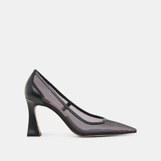 Malory Onyx Mesh Heels