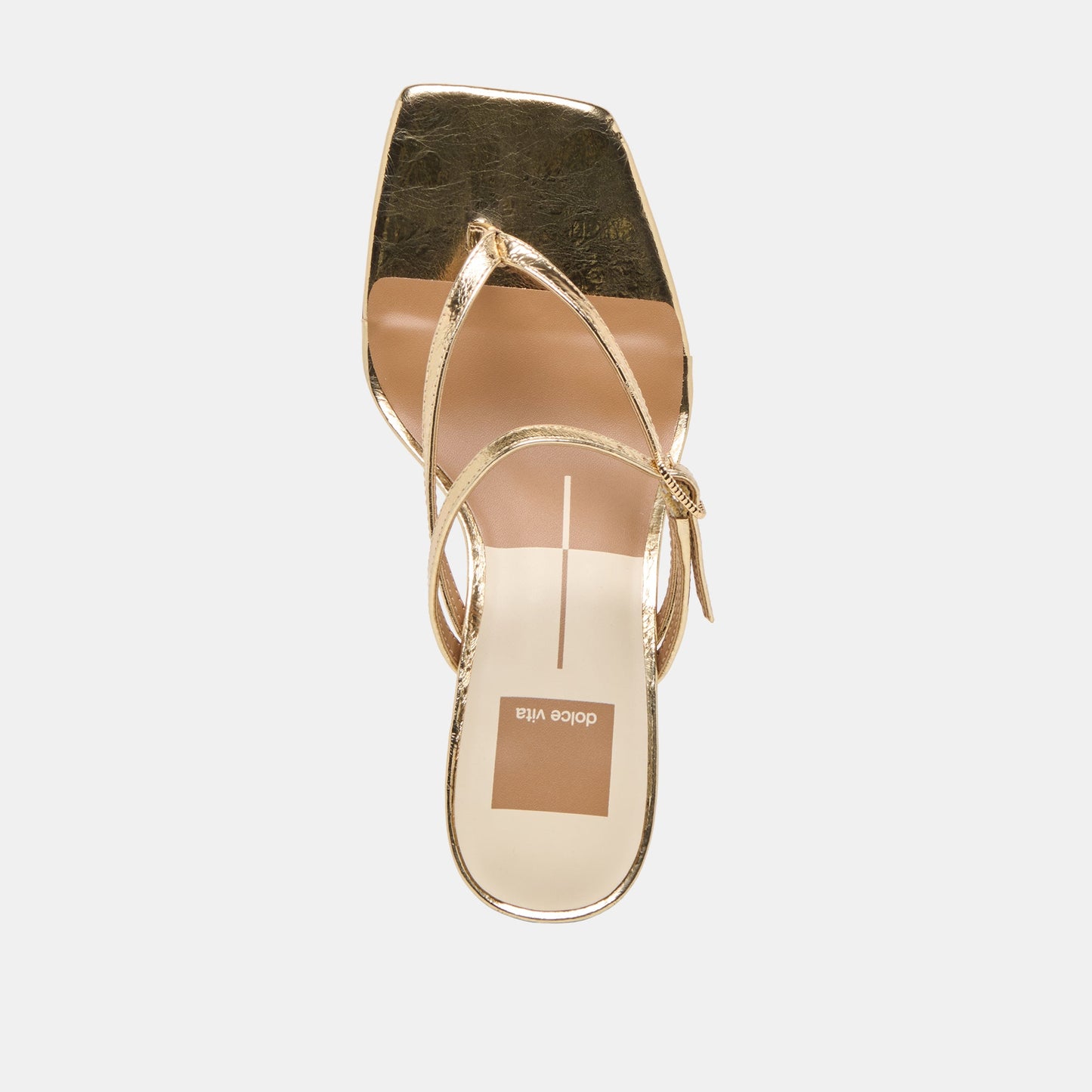 Biaga Gold Distressed Leather Heels
