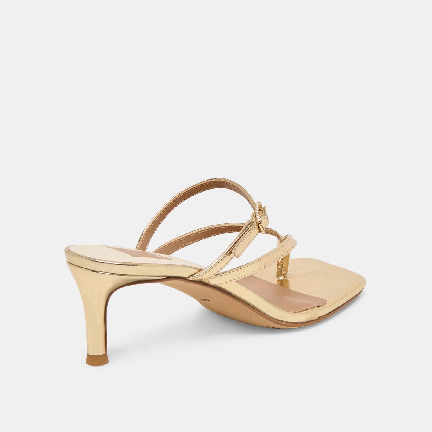 Biaga Gold Distressed Leather Heels