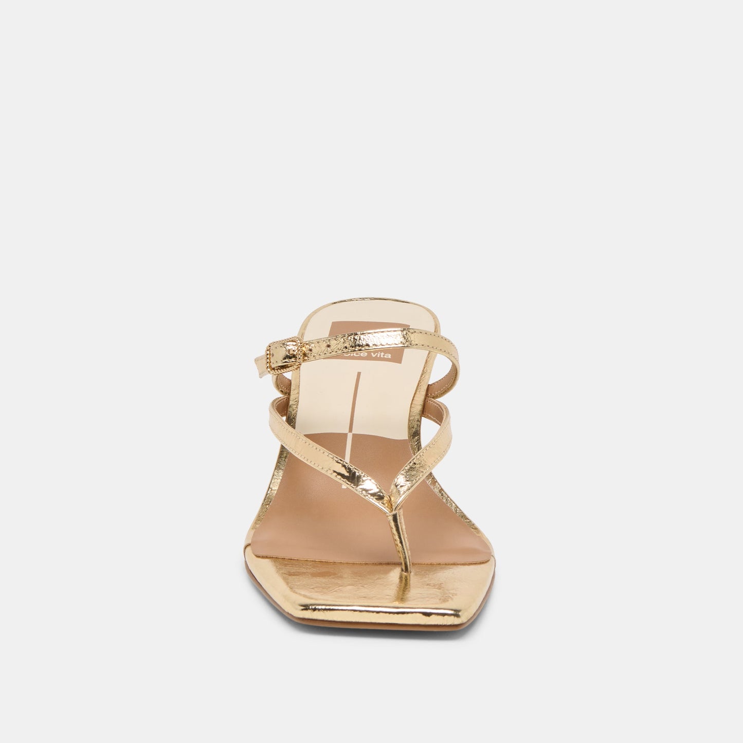 Biaga Gold Distressed Leather Heels