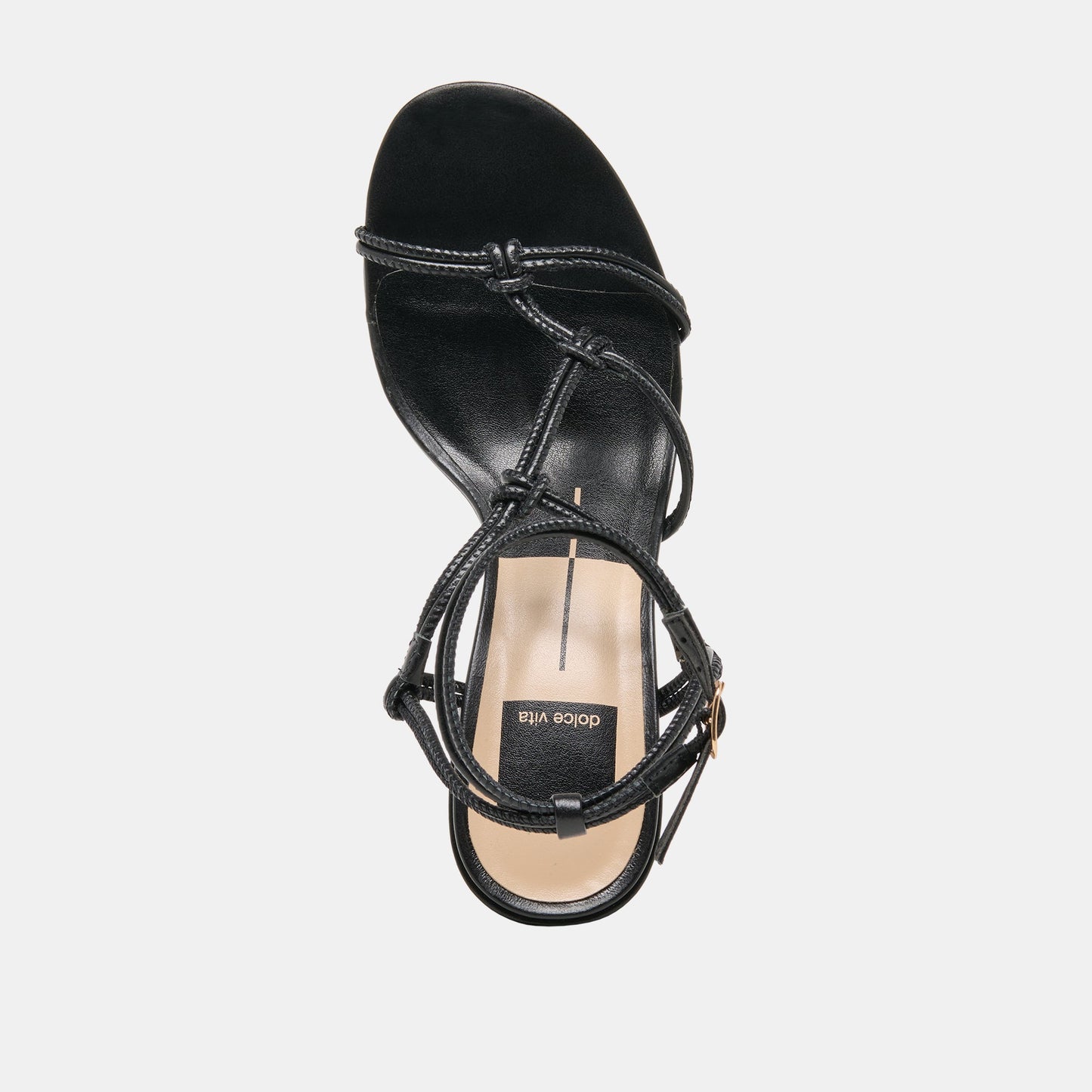 Fizzy Black Leather Heels