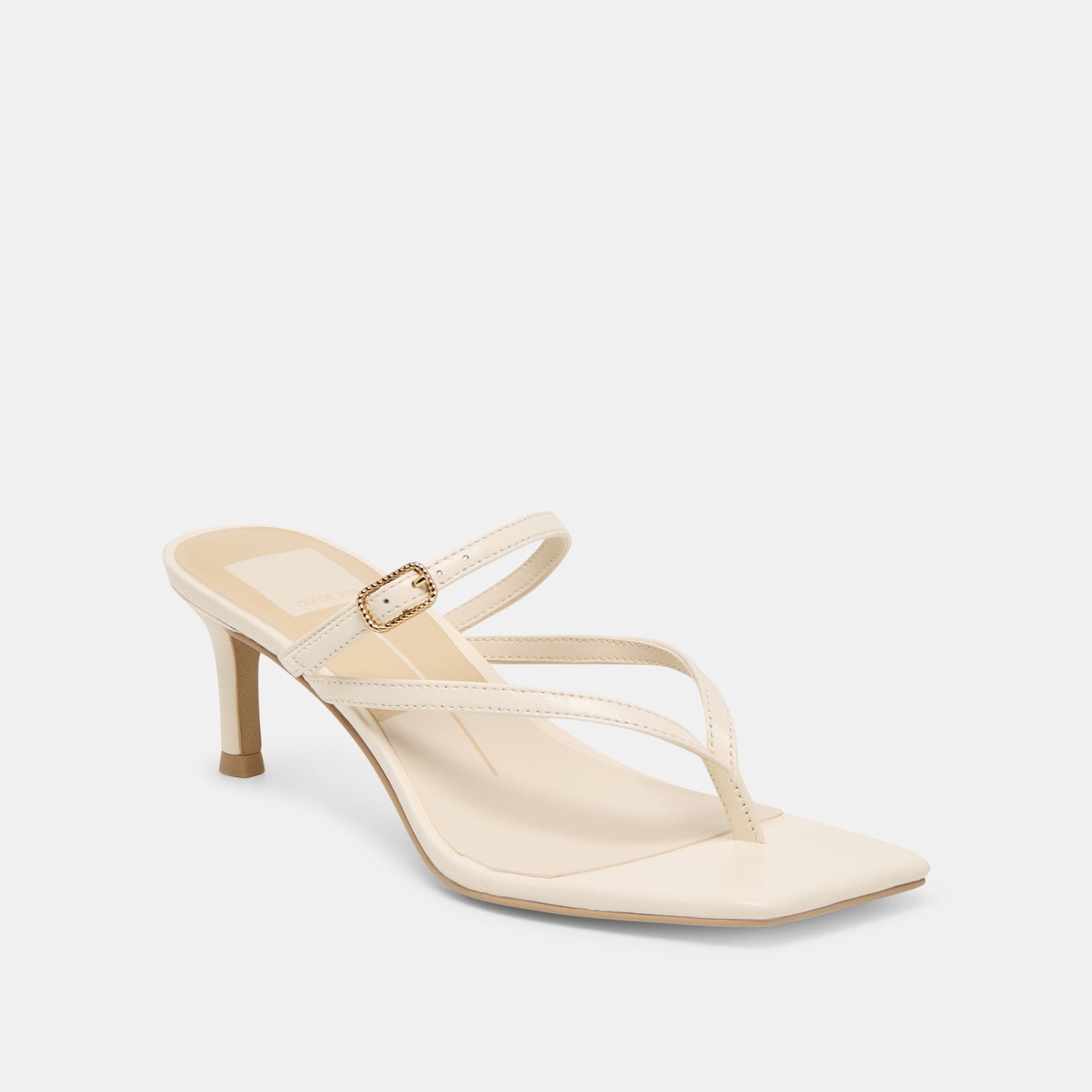 Biaga Off White Leather Heels