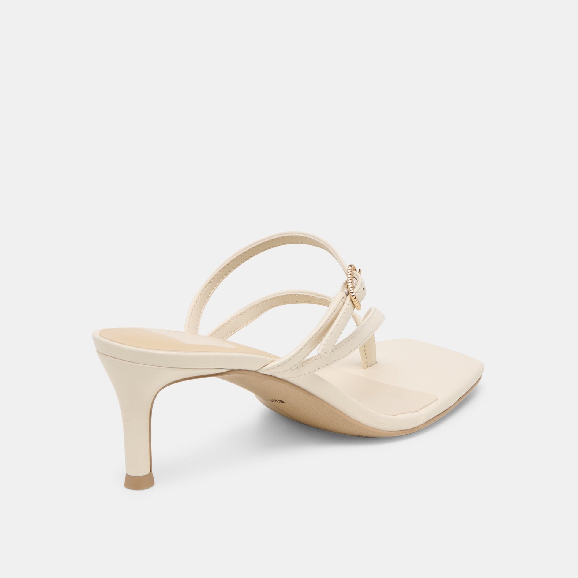 Biaga Off White Leather Heels