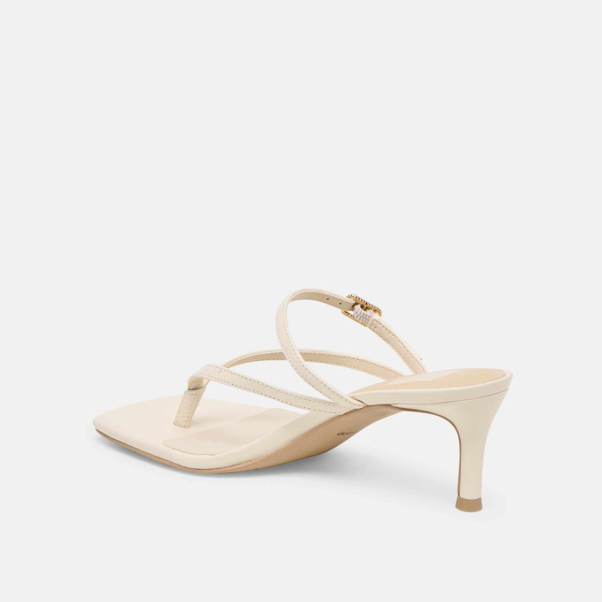 Biaga Off White Leather Heels