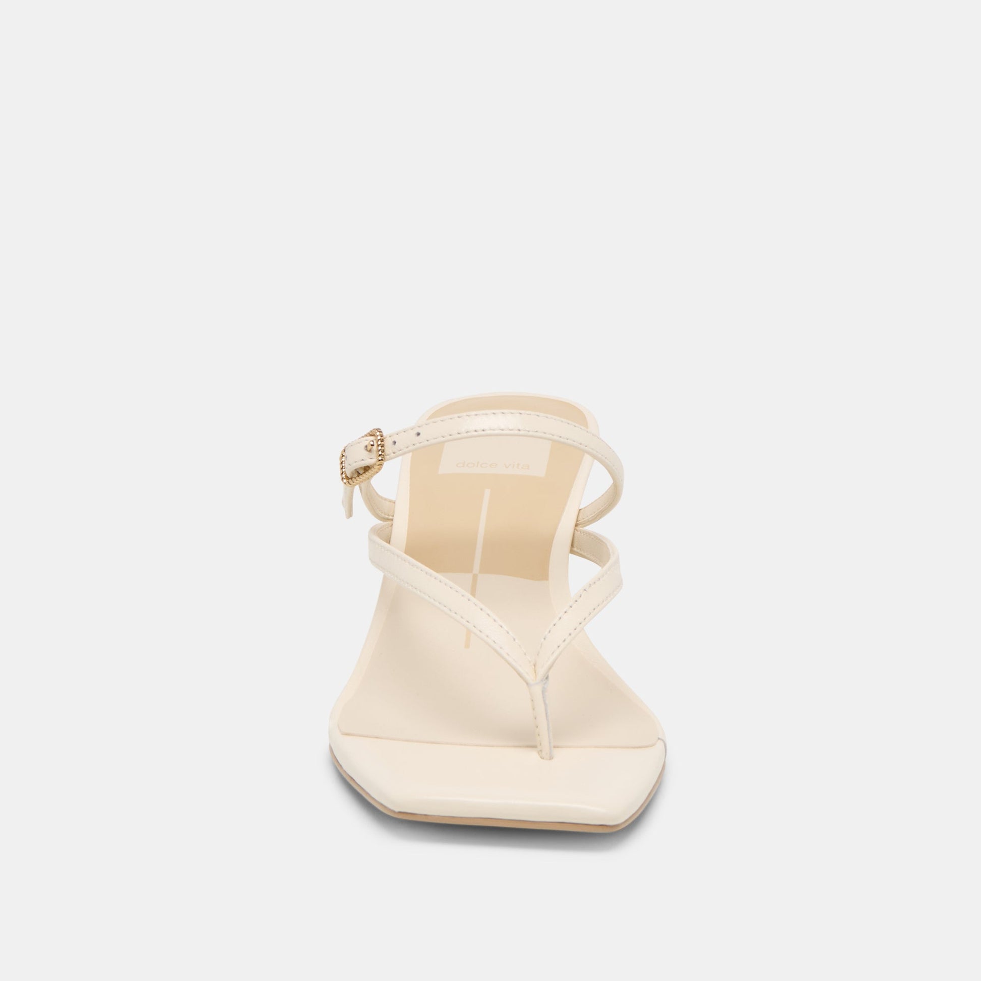 Biaga Off White Leather Heels
