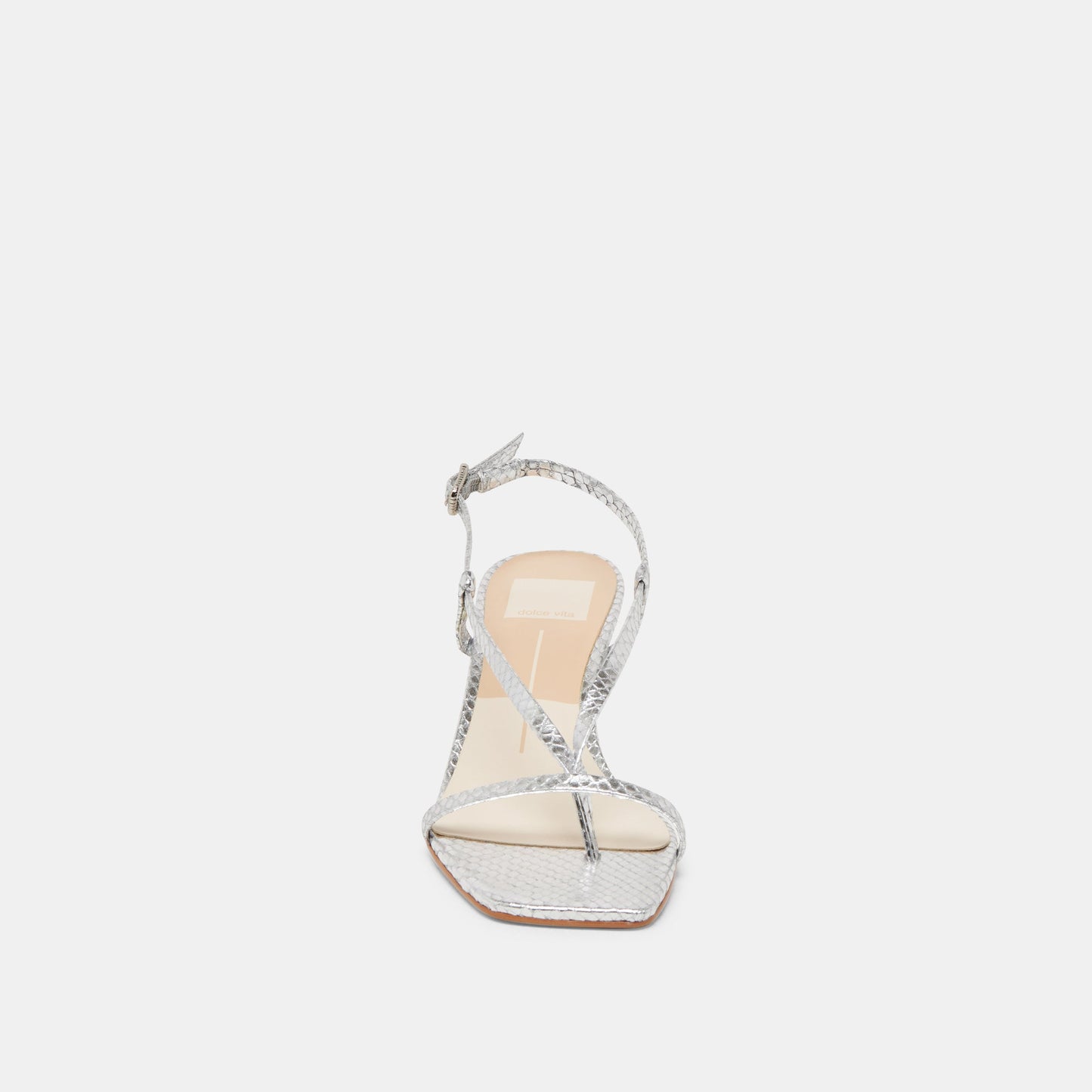 LAURY HEELS SILVER EMBOSSED LEATHER
 – Dolce Vita