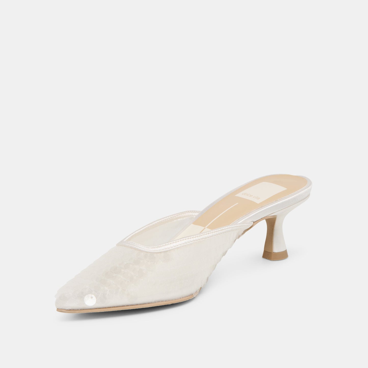 Cleo Ivory Sequin Heels