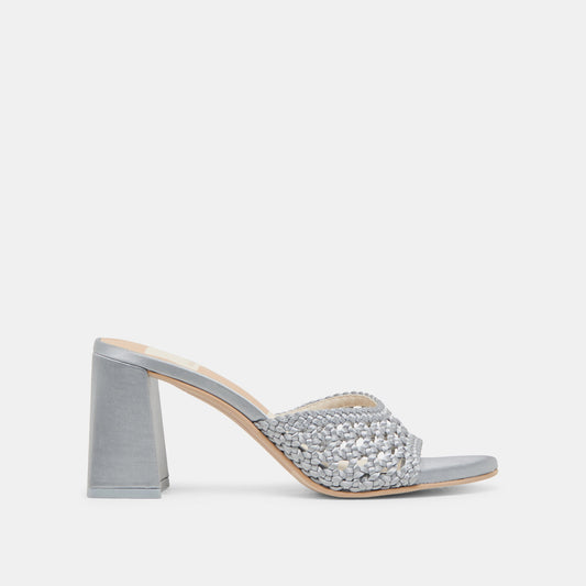 MARGOE HEELS LIGHT BLUE WOVEN SATIN
 – Dolce Vita