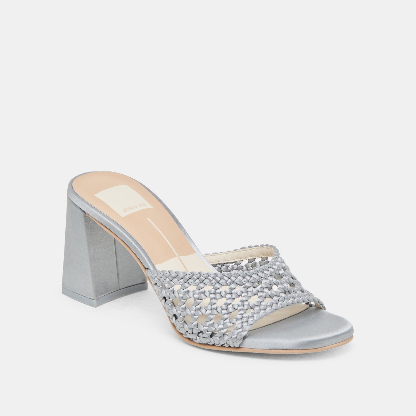 MARGOE HEELS LIGHT BLUE WOVEN SATIN
 – Dolce Vita
