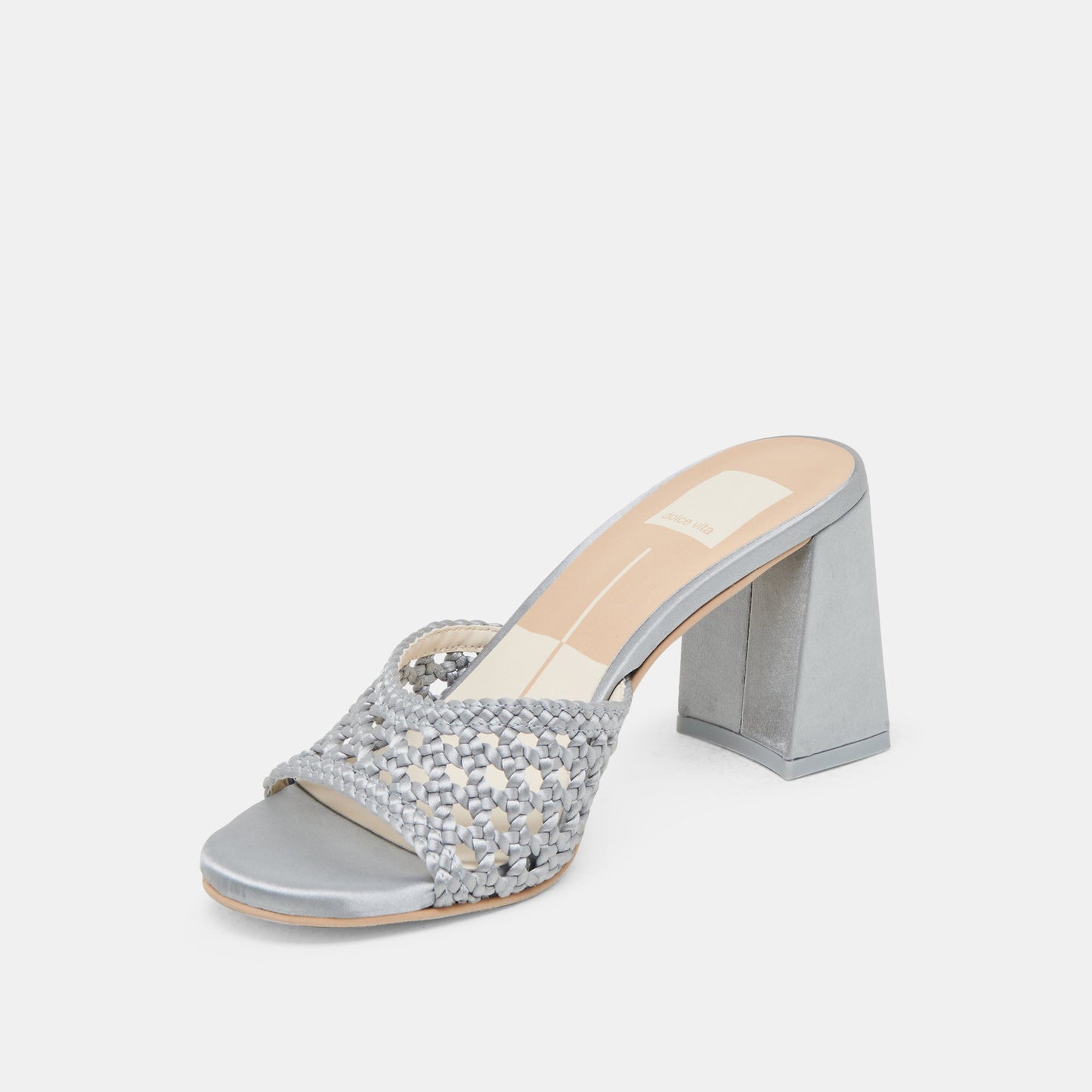 MARGOE HEELS LIGHT BLUE WOVEN SATIN
 – Dolce Vita