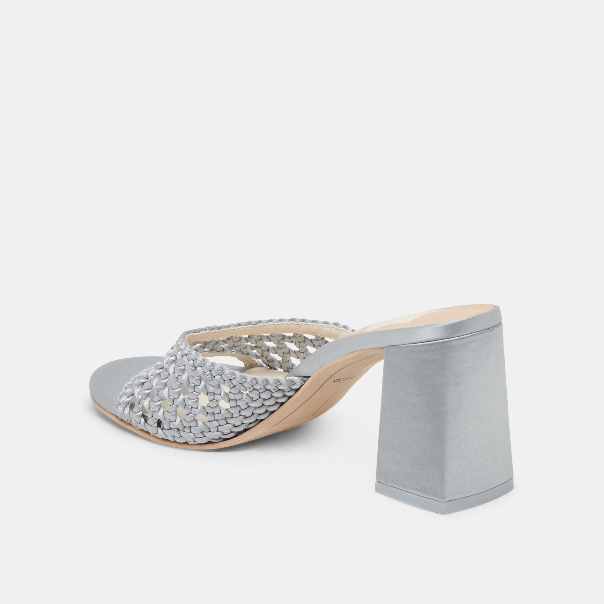 MARGOE HEELS LIGHT BLUE WOVEN SATIN
 – Dolce Vita