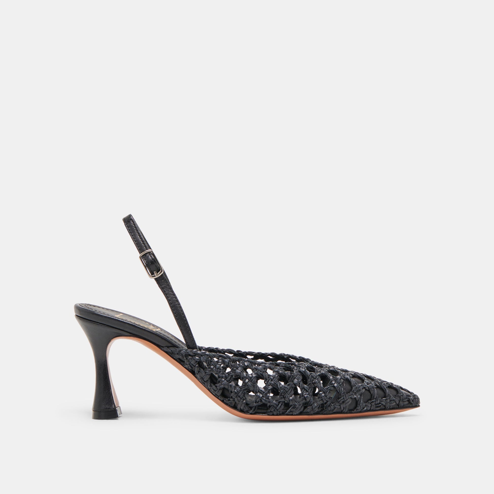 GLORIA HEELS BLACK WOVEN
 – Dolce Vita