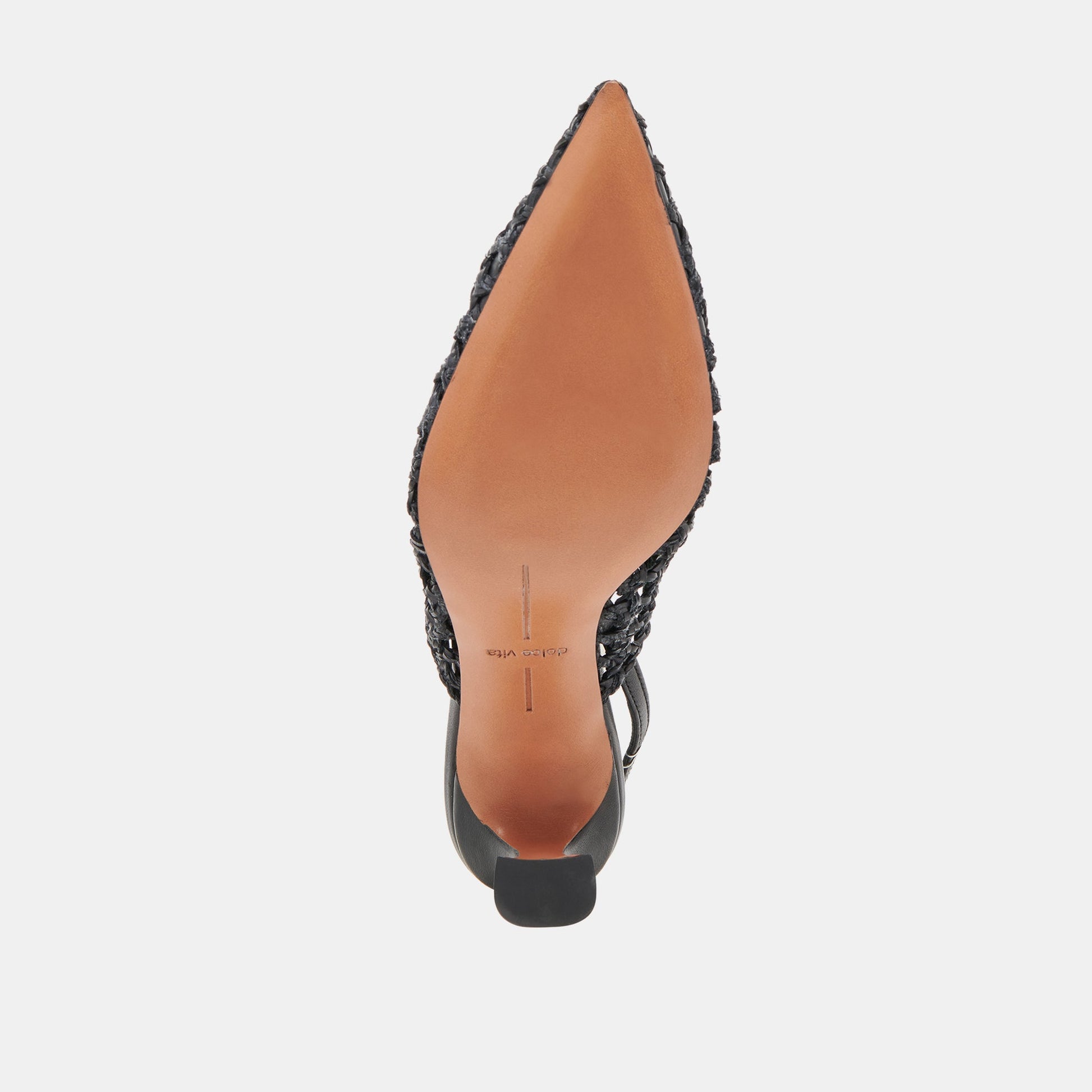GLORIA HEELS BLACK WOVEN
 – Dolce Vita