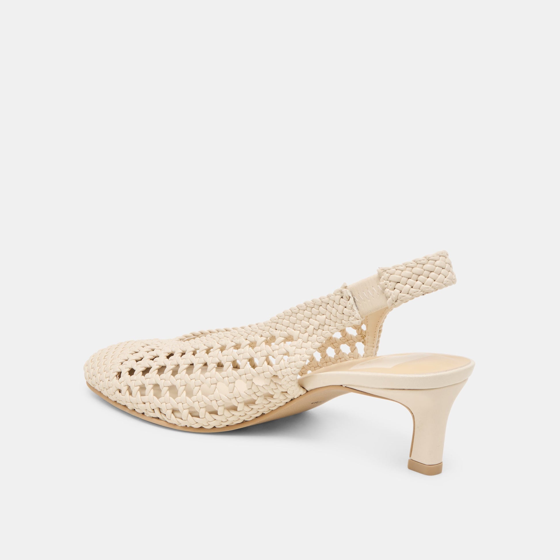 Fawne Creme Woven Stella Heels