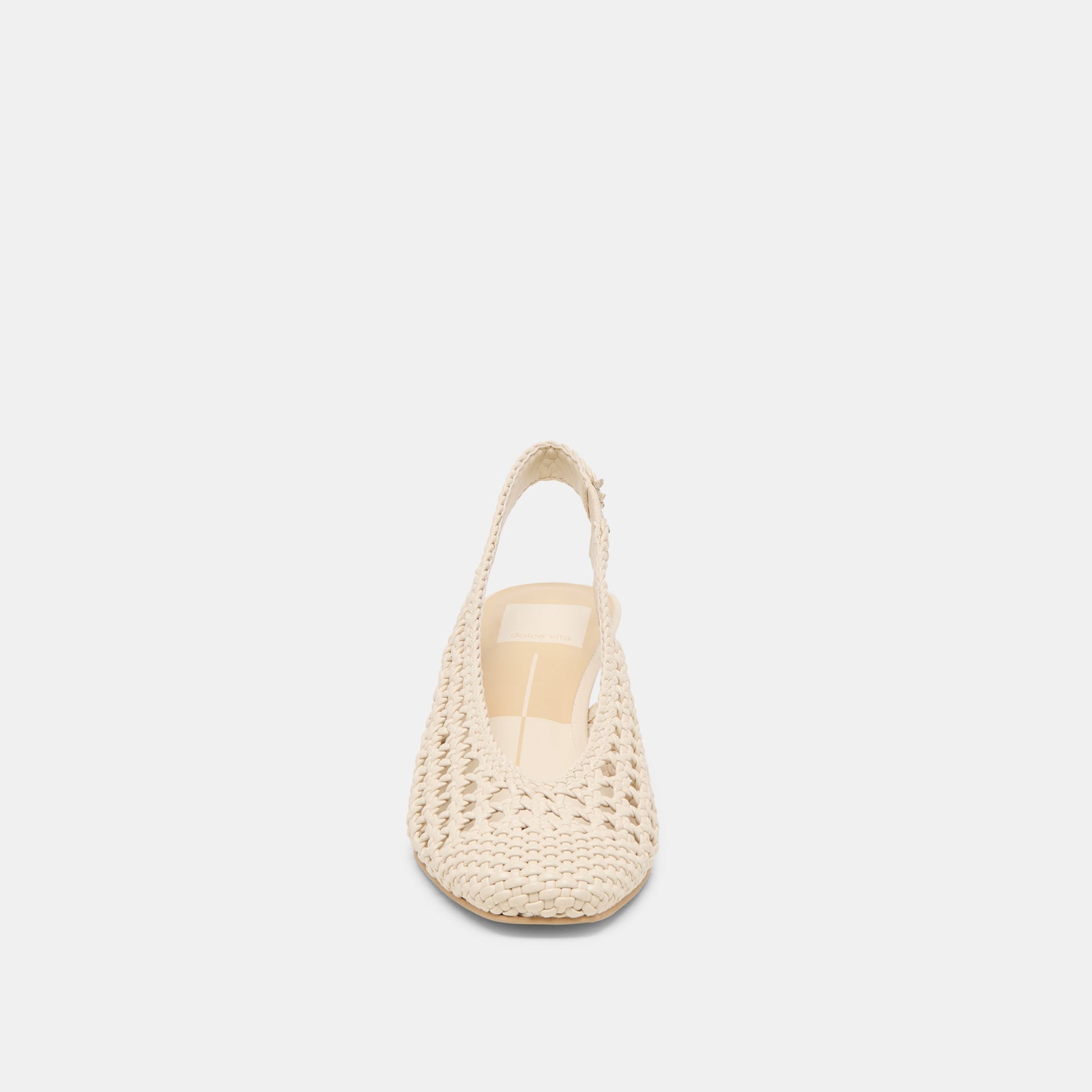 Fawne Creme Woven Stella Heels