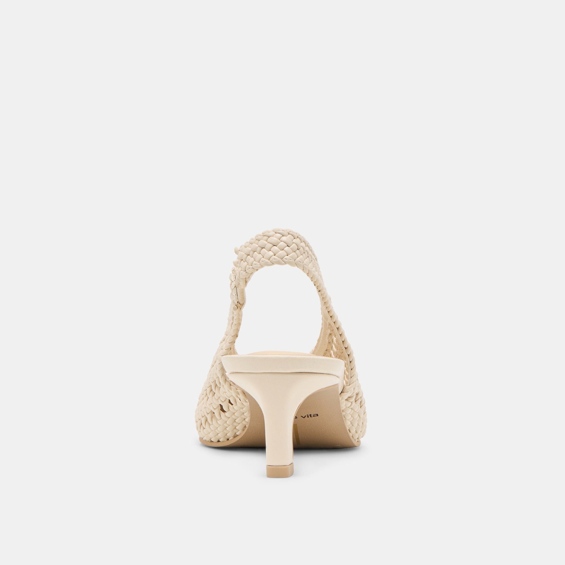 Fawne Creme Woven Stella Heels
