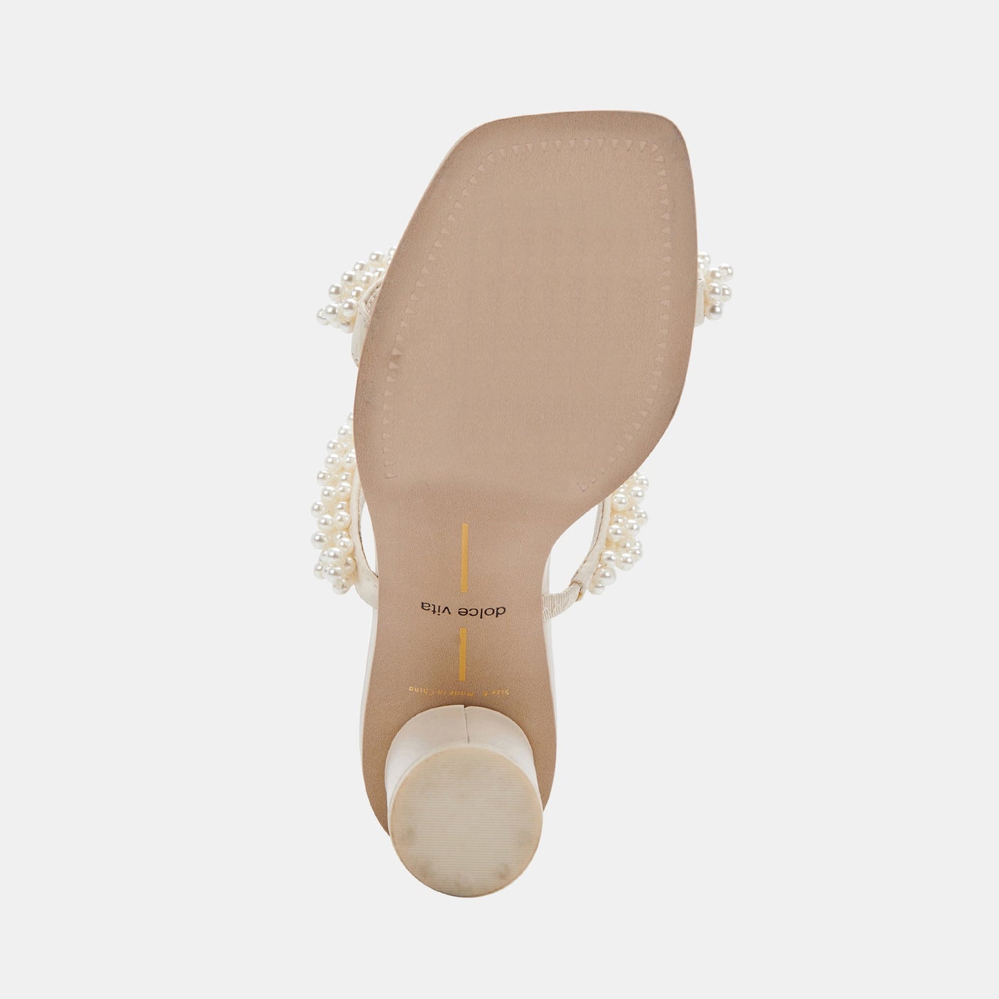 NOEL Heels Vanilla Pearls | Vanilla Pearl Bead Heels
 – Dolce Vita