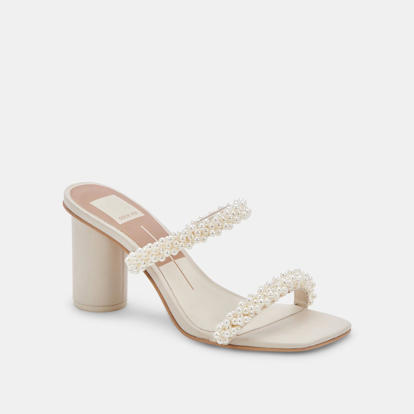 NOEL Heels Vanilla Pearls | Vanilla Pearl Bead Heels
 – Dolce Vita
