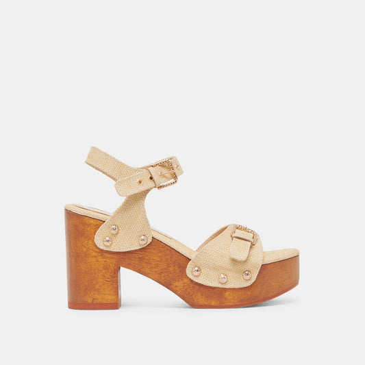 YANDY HEELS LT NATURAL RAFFIA
 – Dolce Vita