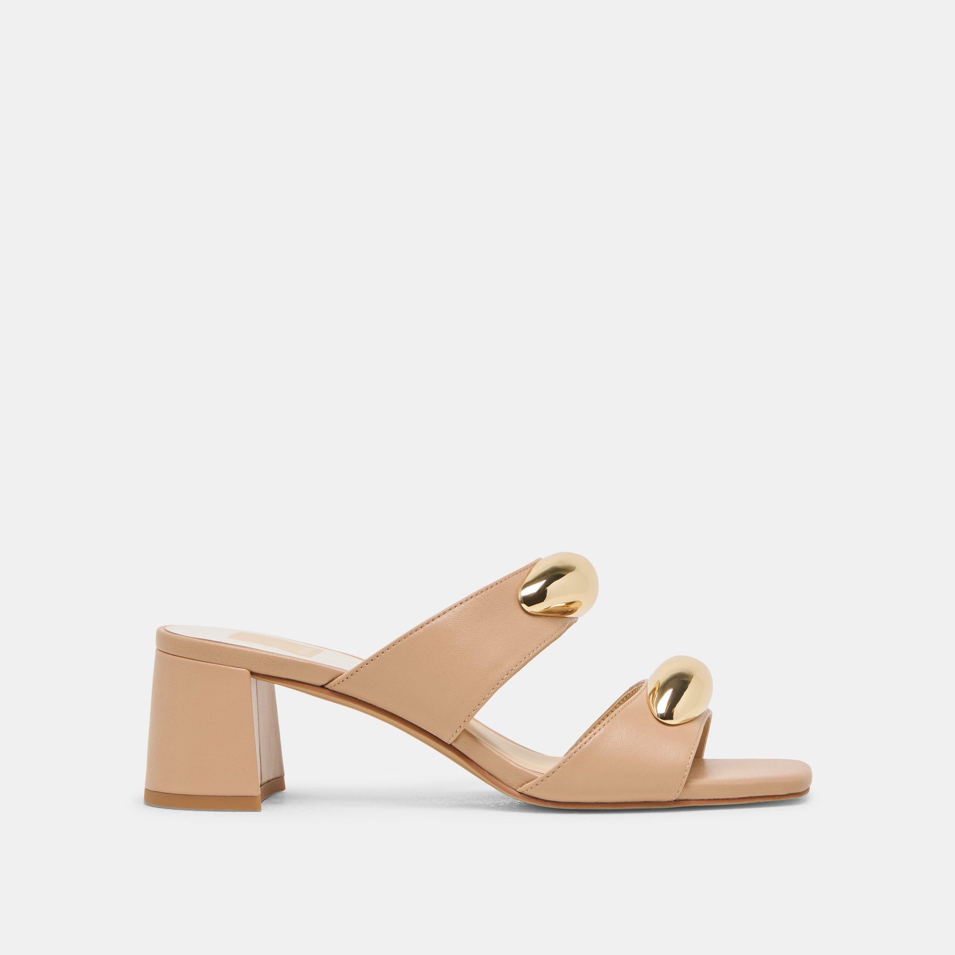 Barnet Light Tan Leather Heels
