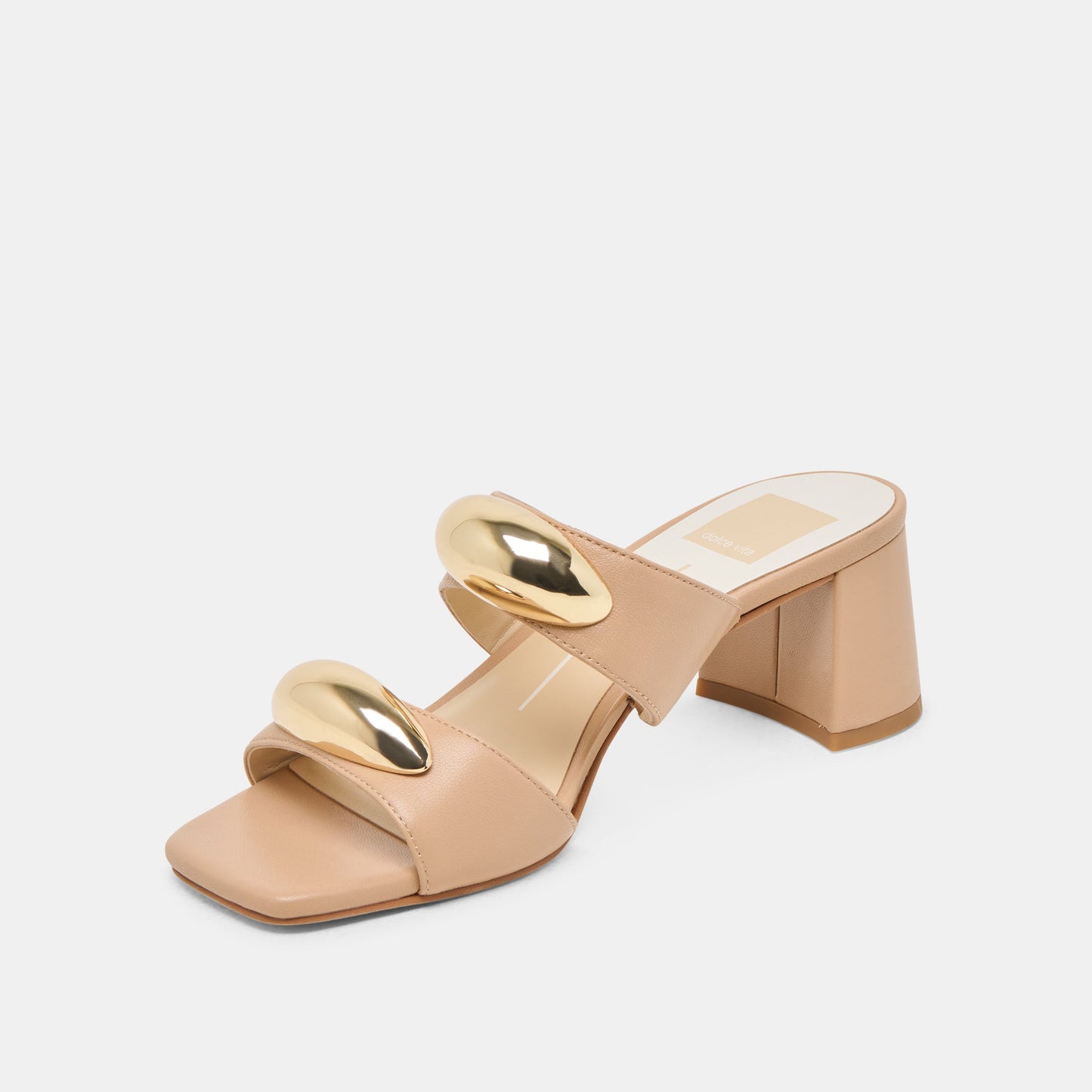 Barnet Light Tan Leather Heels