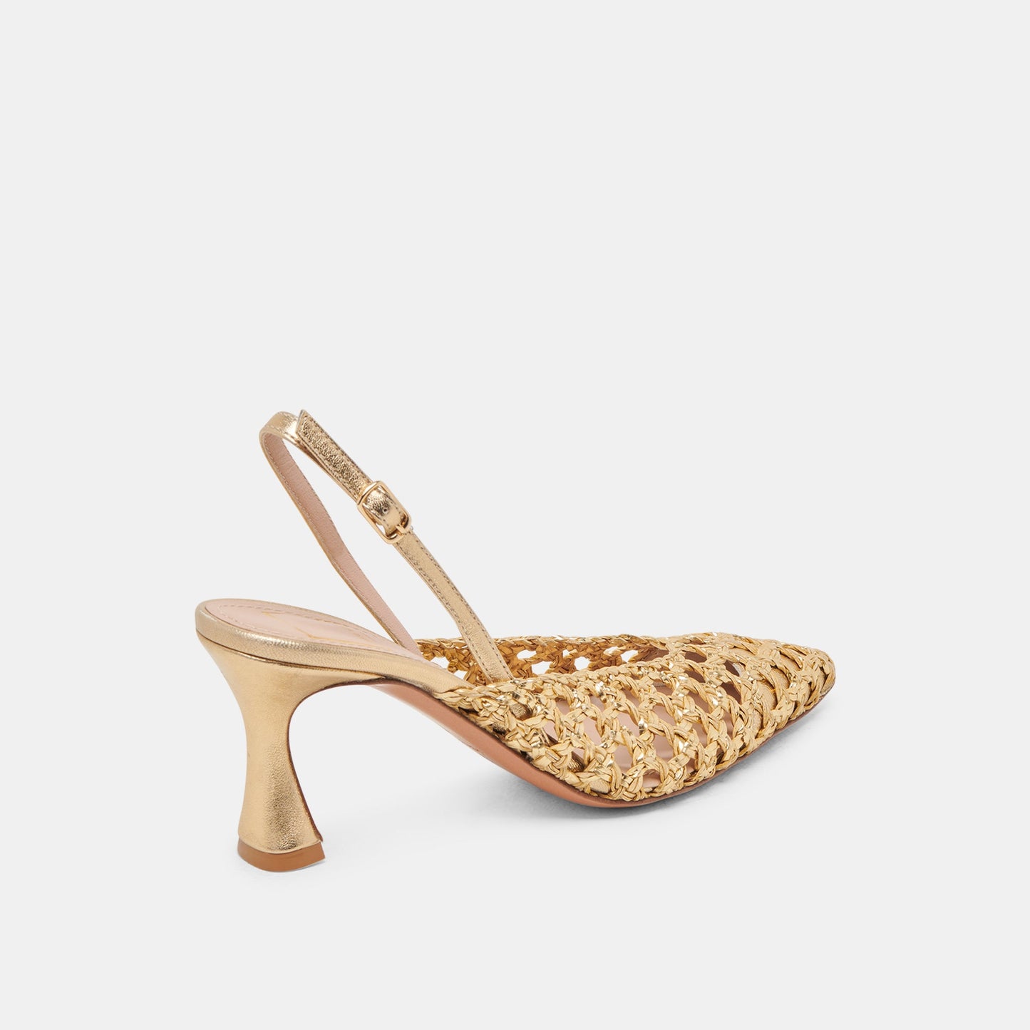 GLORIA HEELS GOLD WOVEN
 – Dolce Vita