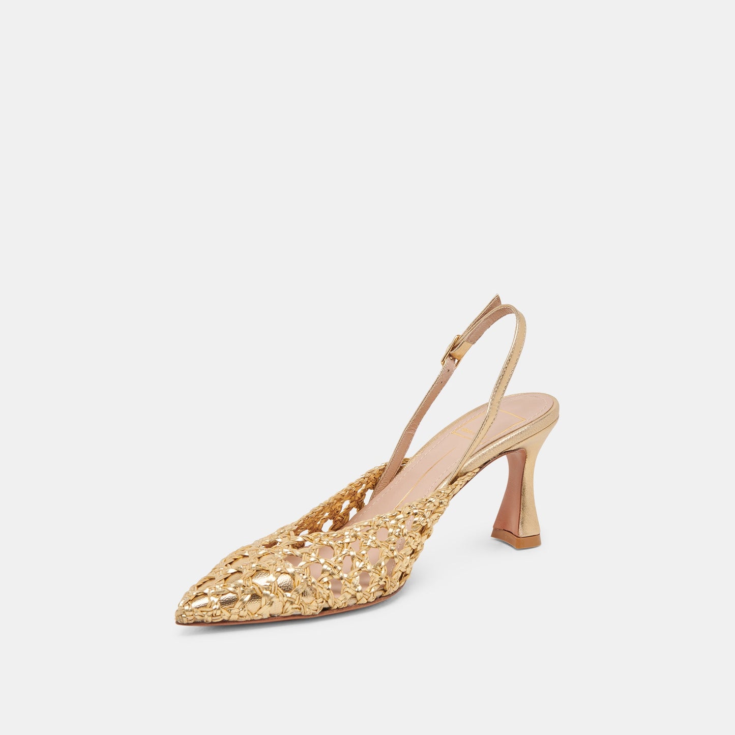GLORIA HEELS GOLD WOVEN
 – Dolce Vita