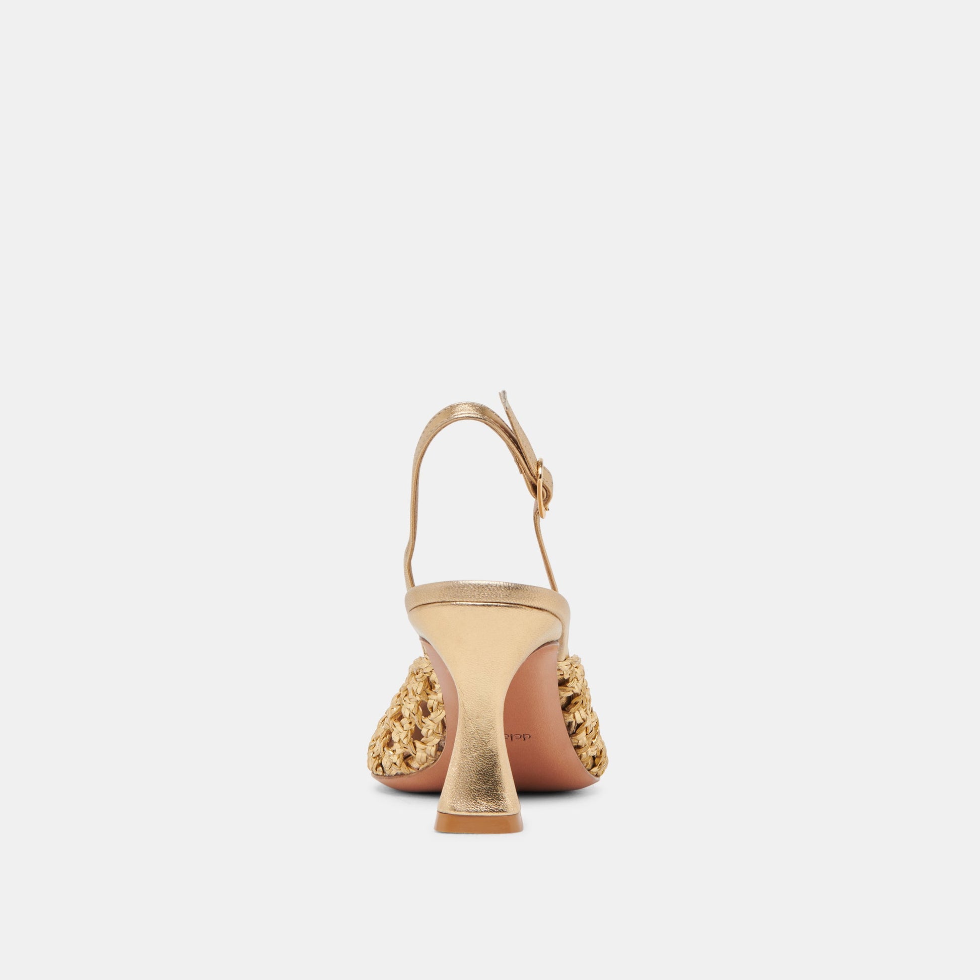 GLORIA HEELS GOLD WOVEN
 – Dolce Vita