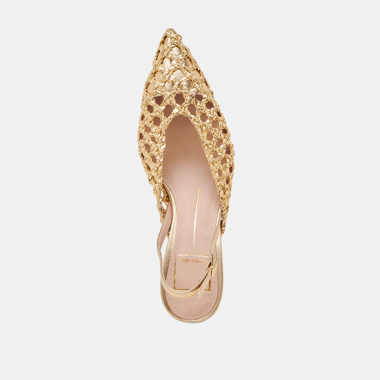 GLORIA HEELS GOLD WOVEN
 – Dolce Vita