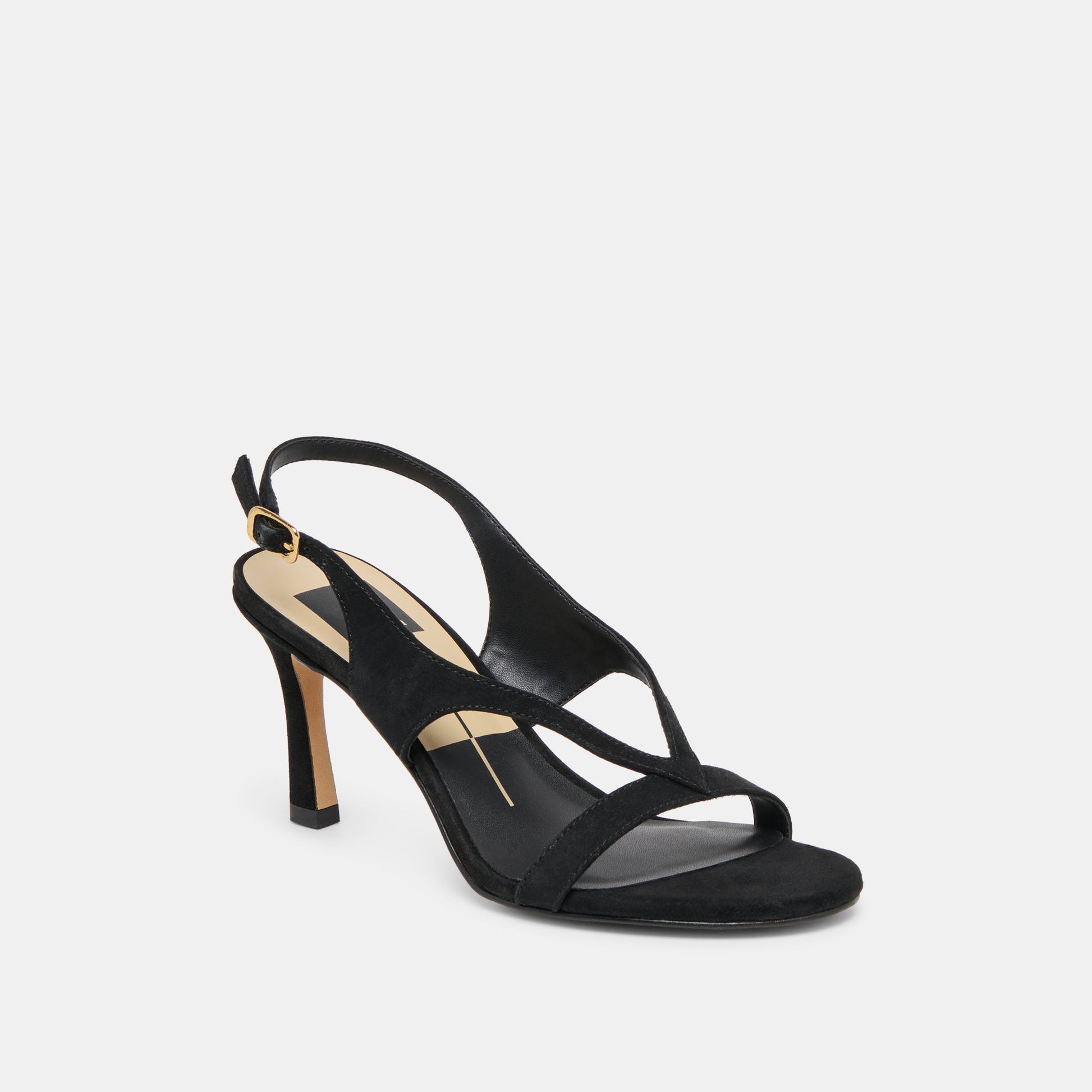 Izela Onyx Suede Heels