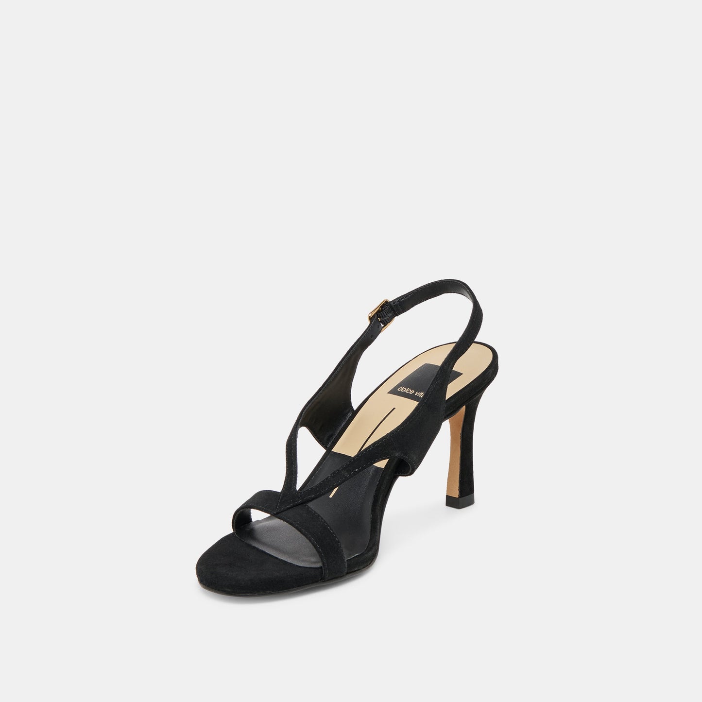 Izela Onyx Suede Heels