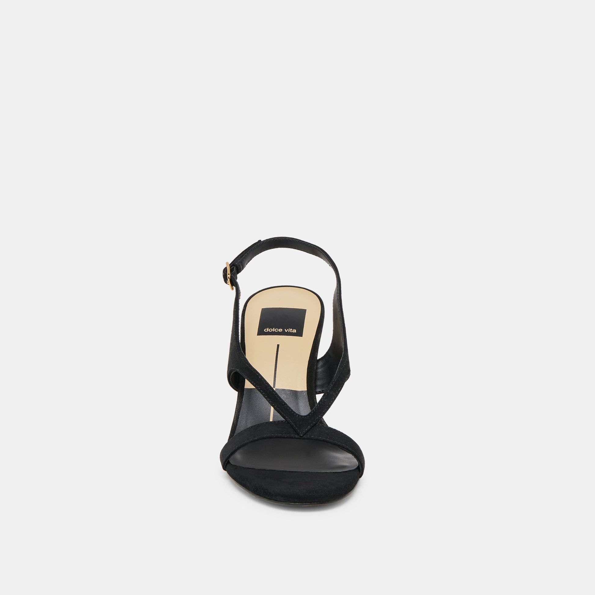 Izela Onyx Suede Heels