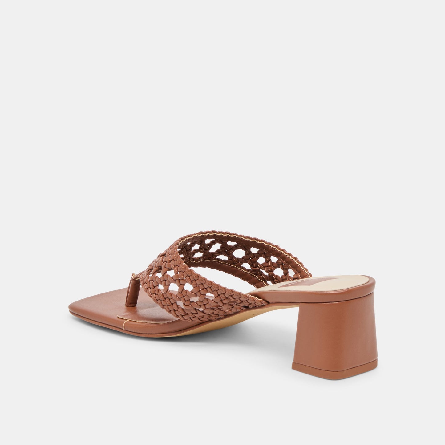 Barlo Cognac Woven Stella Heels
